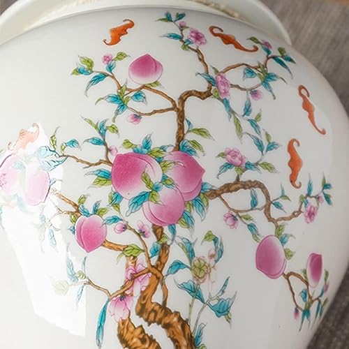 Pot de stockage de thé en céramique blanche pot de gingembre décoratif - 5