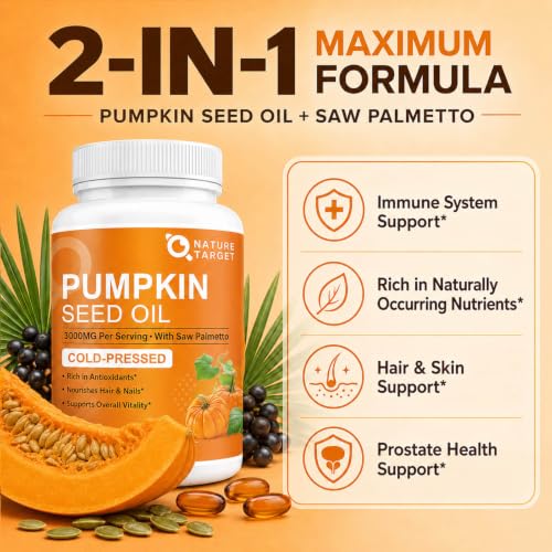 NATURE TARGET Pumpkin Seed Oil with Saw Palmetto