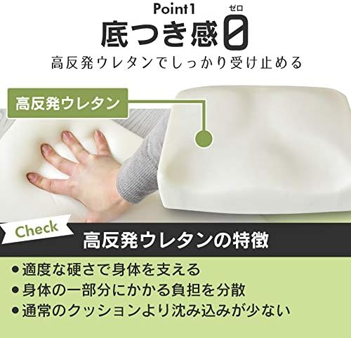 DORIS ドリス クッション 座布団 高反発 オフィス 椅子 在宅勤務 学習 車用 自宅用 ゲーミングチェア 快適 通気性 メッシュ生地 レッド サナーレ【13709】