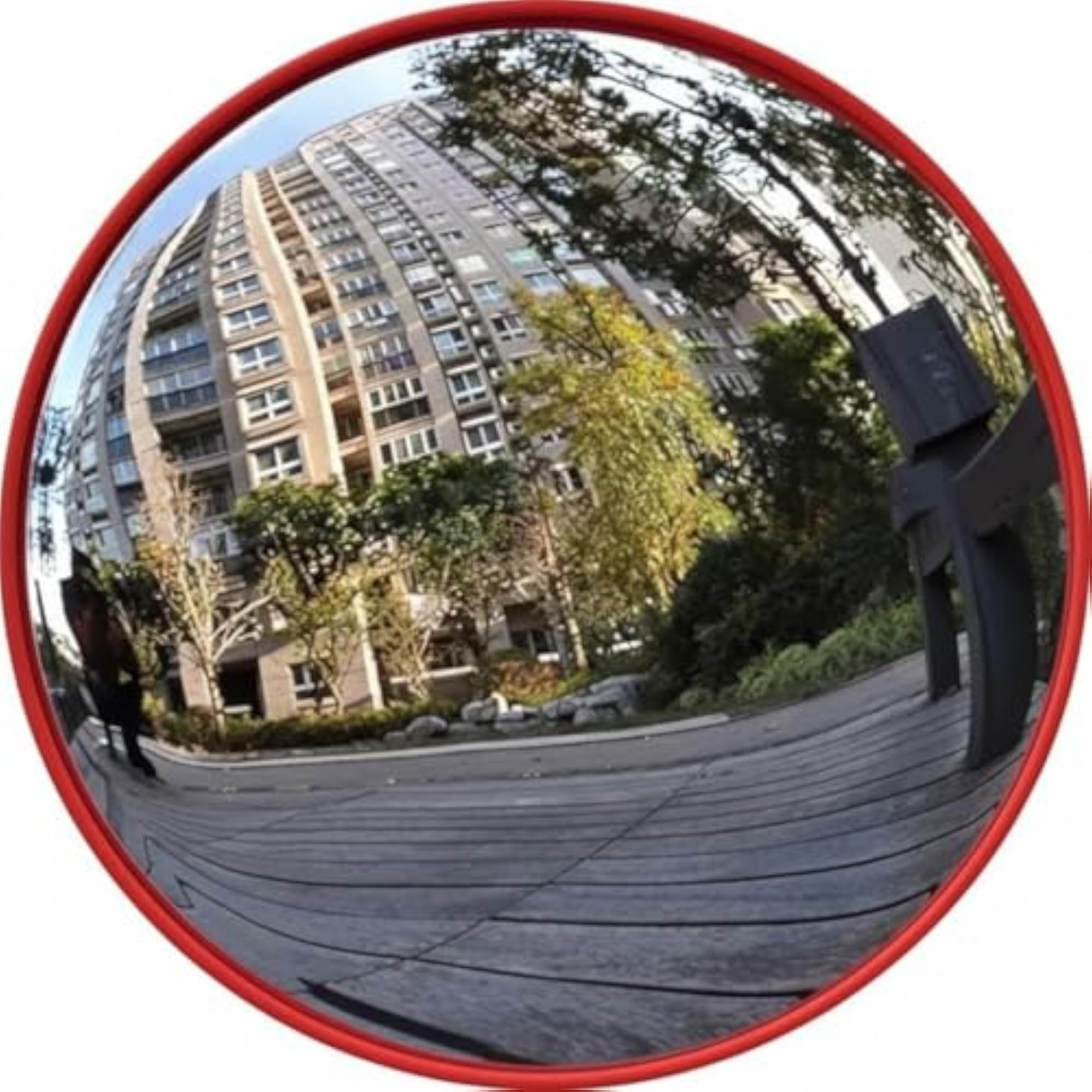 Feng Shui Convex Round Safety Wall Mirror