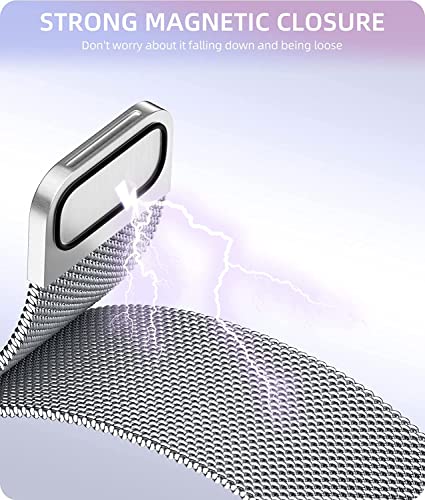 Image of Printme No Gap Stainless Steel Band Magnetic Belt Compatible for Samsung Galaxy Watch 5 Pro Band 45mm, Galaxy Watch 4 Classic Strap 42mm|46mm, Galaxy Watch 5 Strap, Watch 4 Band 40mm|44mm,