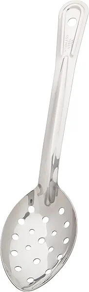Winco Stainless Steel Basting Spoon, Perforated, 11", 1.2mm