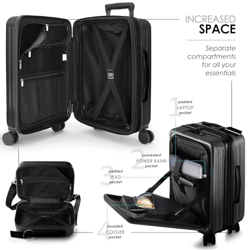 Travelarim TA-BLK-V4 22 Inch Carry On Luggage thumb #2