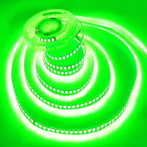 Image of LED Strip Lights, 16.4ft /5m AC110-130V Dimmable 10000LM SMD 2835 600 LEDs Tube Waterproof IP68 LED Lights Strip Ribbon, More Brightness Than Low Voltage LED Strip Lights (Green)