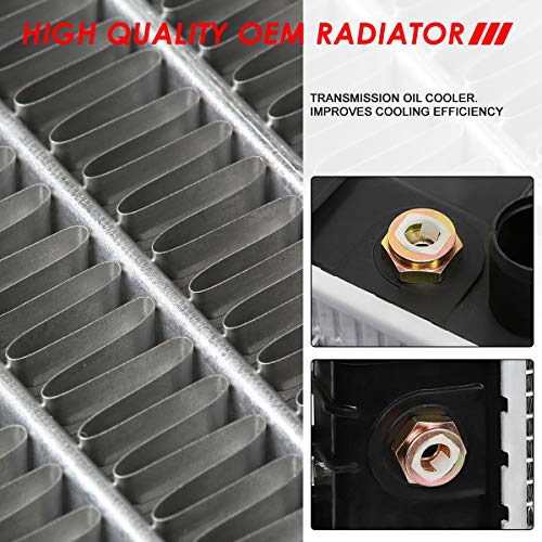 Dpi 1830 Factory Style 1-Row Cooling Radiator Compatible With Ford Taurus Mercury Sable 3.0L 3.4L At/Mt 96-07, Aluminum Core #TOP3