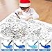 Jar Melo Giant Coloring Poster for Kids; World Map Jumbo Wall Coloring Poster, 45.3 x 31.5 Inches, Large Tablecloth Birthday Gifts for Class School Home Decorations