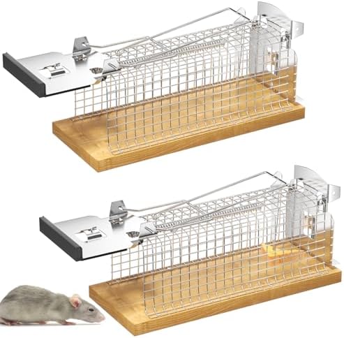 Trappola Per Topi Vivi Motel Mouse - Umanitaria, Riutilizzabile Per Interni/Esterni, Rilascio Senza Contatto