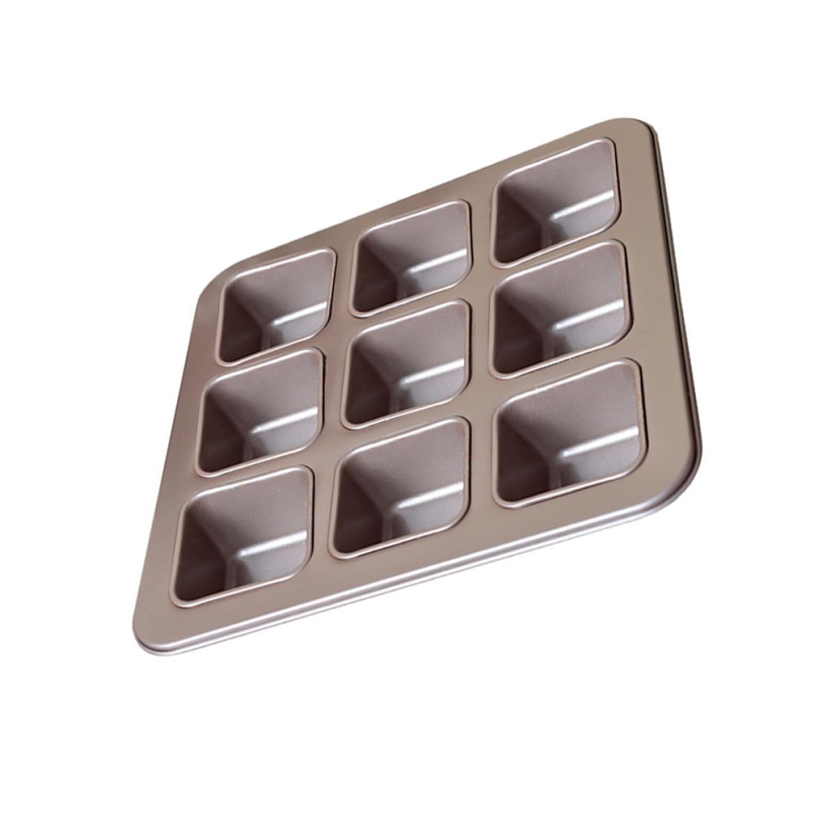 Healifty Moule à Gâteau Carré en Acier au Carbone 9 Compartiments Antiadhésif Chauffage Uniforme et Facile à Nettoyer pour Pâtisserie Maison