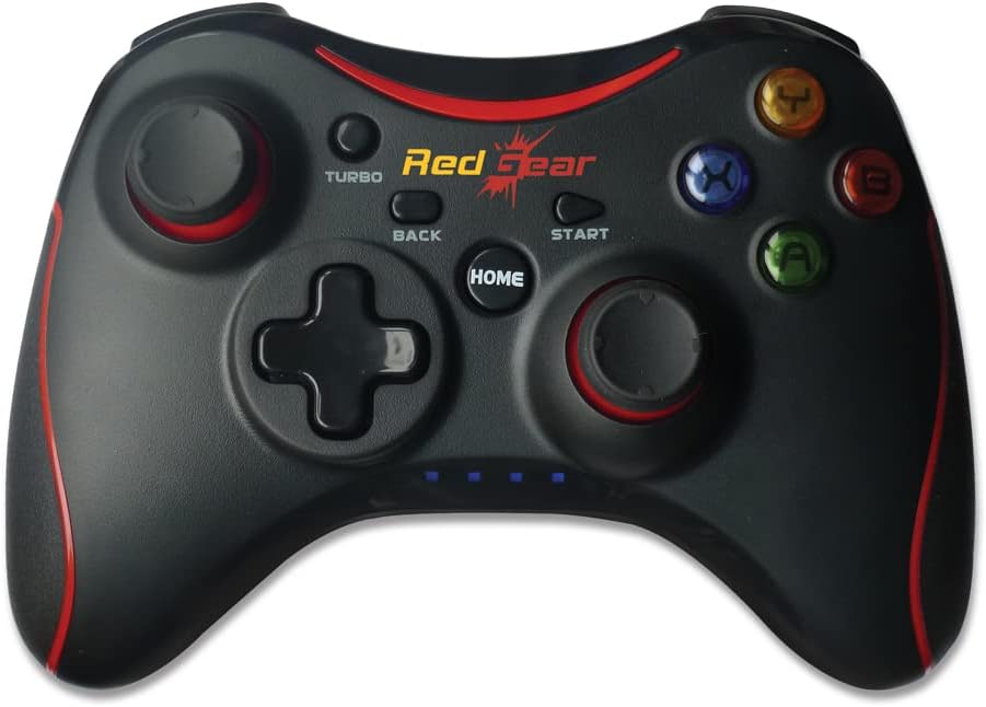 Redgear Pro Wireless Gamepad - 2.4GHz Wireless Technology, Dual Intensity Motor, and Illuminated Keys for PC (Compatible with Windows 7/8/8.1/10 Only