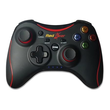 Redgear Pro Wireless Gamepad with 2.4GHz Wireless Technology, Integrated Dual Intensity Motor, Illuminated Keys for PC(Compatible with Windows 7/8/8.1/10 only)