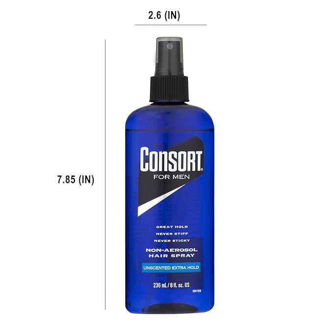 Consort Fijador Hombres Fijación Extra Sin Fragancia 32 oz miniatura 8