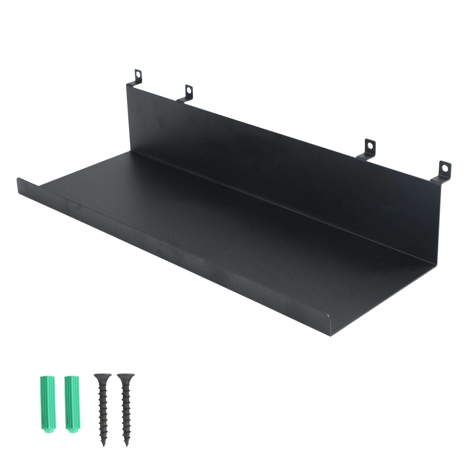 Scaffalatura acustica, colore nero, pannelli acustici, 17,2 x 10 cm, accessori in metallo, pannelli acustici per pannelli acustici, verticali, fai da te per ufficio, cucina (41,2 x 15 cm)