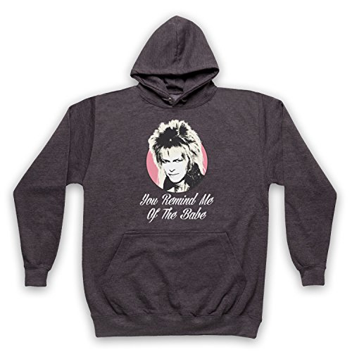 Sweat a capuche Labyrinth Jareth Goblin King pour adultes en coton noir confort