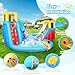 WHUBEFY Inflatable Water Slides for Kids - Blow Up Water Park with Climbing Wall, Water Gun, 2 Pool Slides