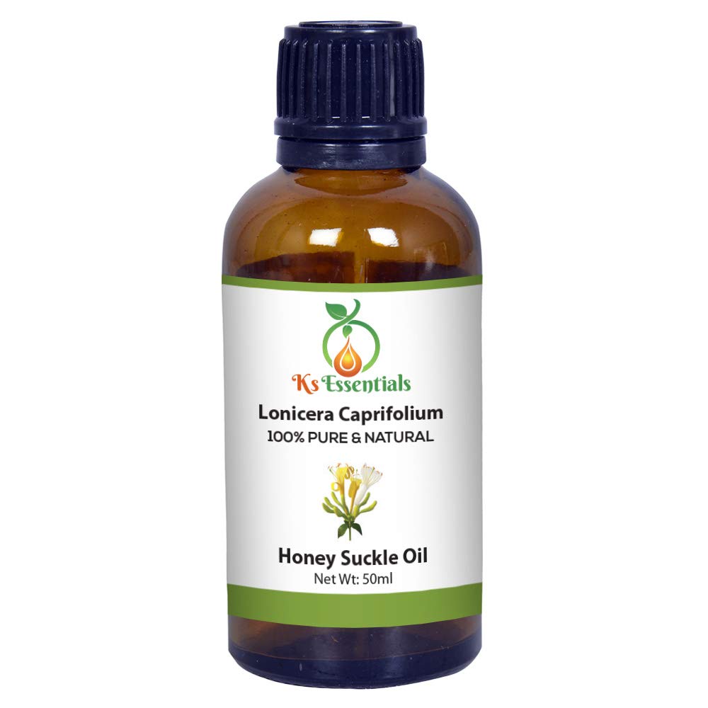 Ks Essentials Honey Suckle Essential Oil (Lonicera Caprifolium)100% Pure and Natural Oil Steam Distelled (50 Ml)