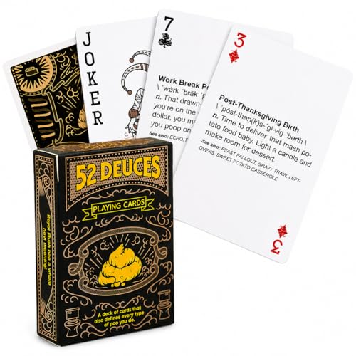 Naipes Póker 52 Deuces Humor Blanco