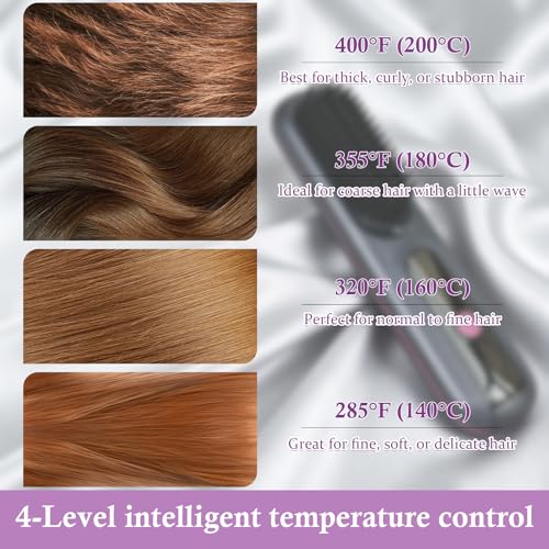 Cepillo alisador inalámbrico 4 en 1 para todo tipo de cabello miniatura 3