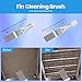 3 Pcs Air Conditioner Condenser Fin Comb Cleaner Kit, Ac Coil Cleaner Brush,1 Stainless Steel Radiator Fin Comb Straightener Refrigerator Tools,Cleaning Brush with Evaporator Radiator Clean Tool