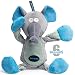 EASTBLUE Elephant Dog Squeaky Toys : Jouet ¡§¡è Macher en Peluche pour Chiot Mignon avec 6 couineurs pour Petit | Race Moyenne