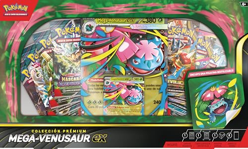 Miniatura 2 de Pokémon: Colección Prémium Mega-Venusaur Ex 1 Carta Holográfica De Promoción, 1 Carta De Promoción De Gran Tamaño Con Efecto 3d Y 8 Sobres De Mejora