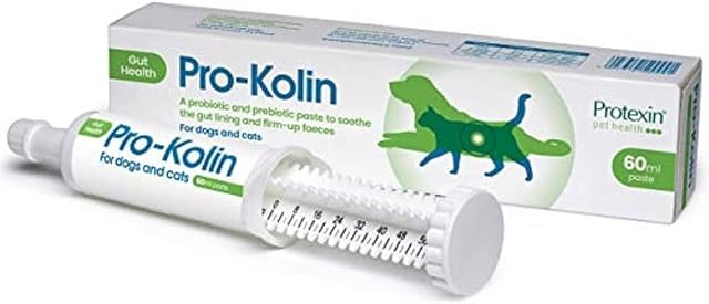 Protexin pet health Pro-Kolin for Dogs and Cats Probiotic Paste and Syringe, 60ml