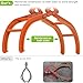 Insaga 32'' Log Hook 2/4 Log Tongs for Tractor Heavy Duty Logging Tools Enhanced Swivel Log Grapple for Trucks, Tractors, ATVs (32''-4Claw-Swivel)