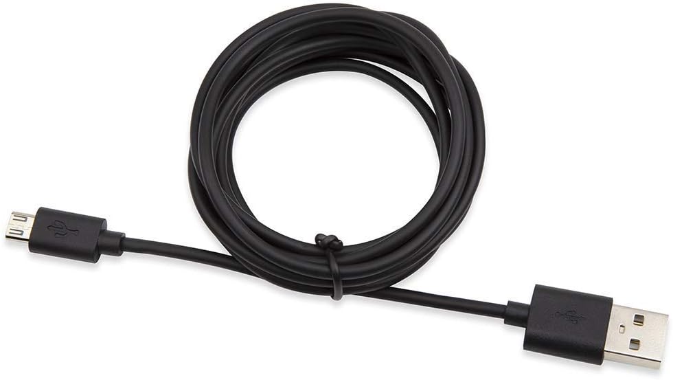 Get Special Price Alexa Replacement Power Cord - 6ft Micro USB Cable Support Charge and Data Transfer (2-Pack)