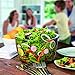 Andcolors Deluxe Salad Spinner Large 4.7 qt Size BPA Free Clips & Locking Tabs for Safety Dry & Drain Lettuce Easily for Crisper Salads in Half the Time Bowl Goes from Prep to Table (Large)