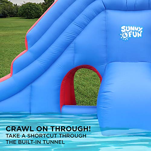 Sunny & Fun Slide ‘N Spray Inflatable Water Slide Park #TOP3