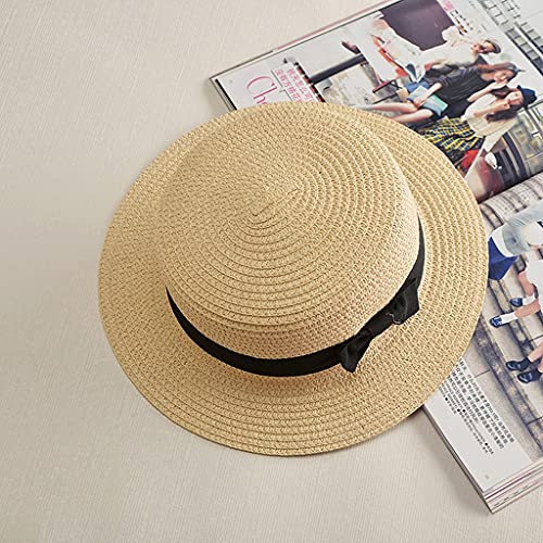 Chapeau de paille femme avec nœud pour pique-nique et campagne