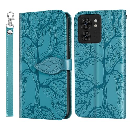 TIPOYOROO Case for Moto G Play 5G 2024/ Moto G5G 2024 Protective Flip Wallet Case Folio Book PU Leather Phone Case with Card Holder Lanyard Magnetic Closure for Moto G Play Gen 3-Turquoise