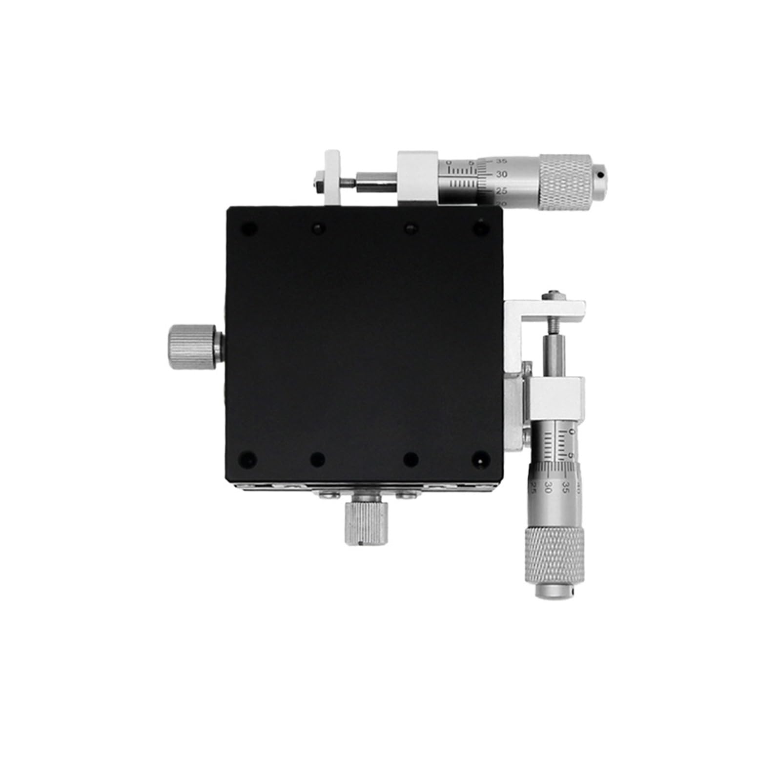 WNVXJGNSO High Precision X Y Axis Manual Displacement Platform 40 60mm Knob Micrometer Mini Linear Stage 13mm Stroke for Optical(40-C)