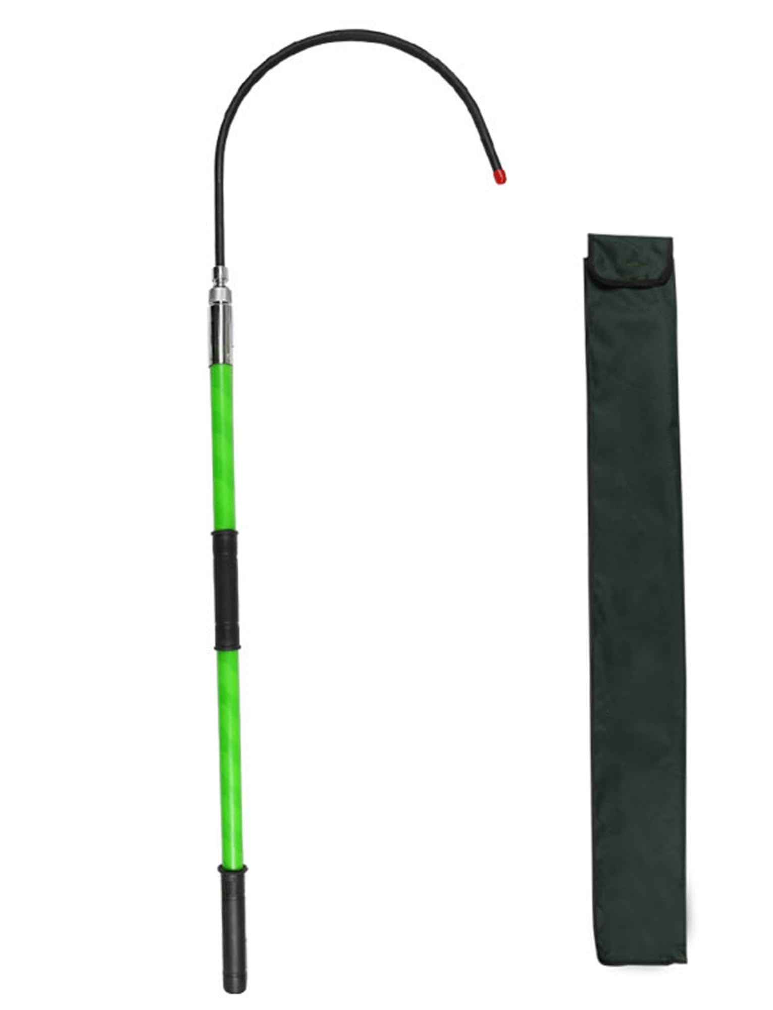 Red Portable Electrical Insulated Rescue Hook Stick, High Voltage Safety Tool For Electric Vehicle Repairs/Electrical Gear, Fiberglass Life-saving Pole 10kV 35kV 110kV 220kV(1m/39.4in/3.3ft)(Green,300
