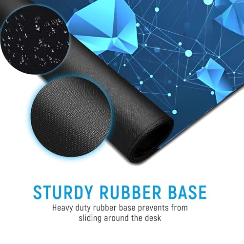 Image of XL Extended Gaming Mouse Pad | XXL Large Desk Mat 60x30cm for Laptop & PC | Non-Slip Rubber Base, Waterproof, Durable & Smooth Surface | Office, Gaming & Study, asthetic