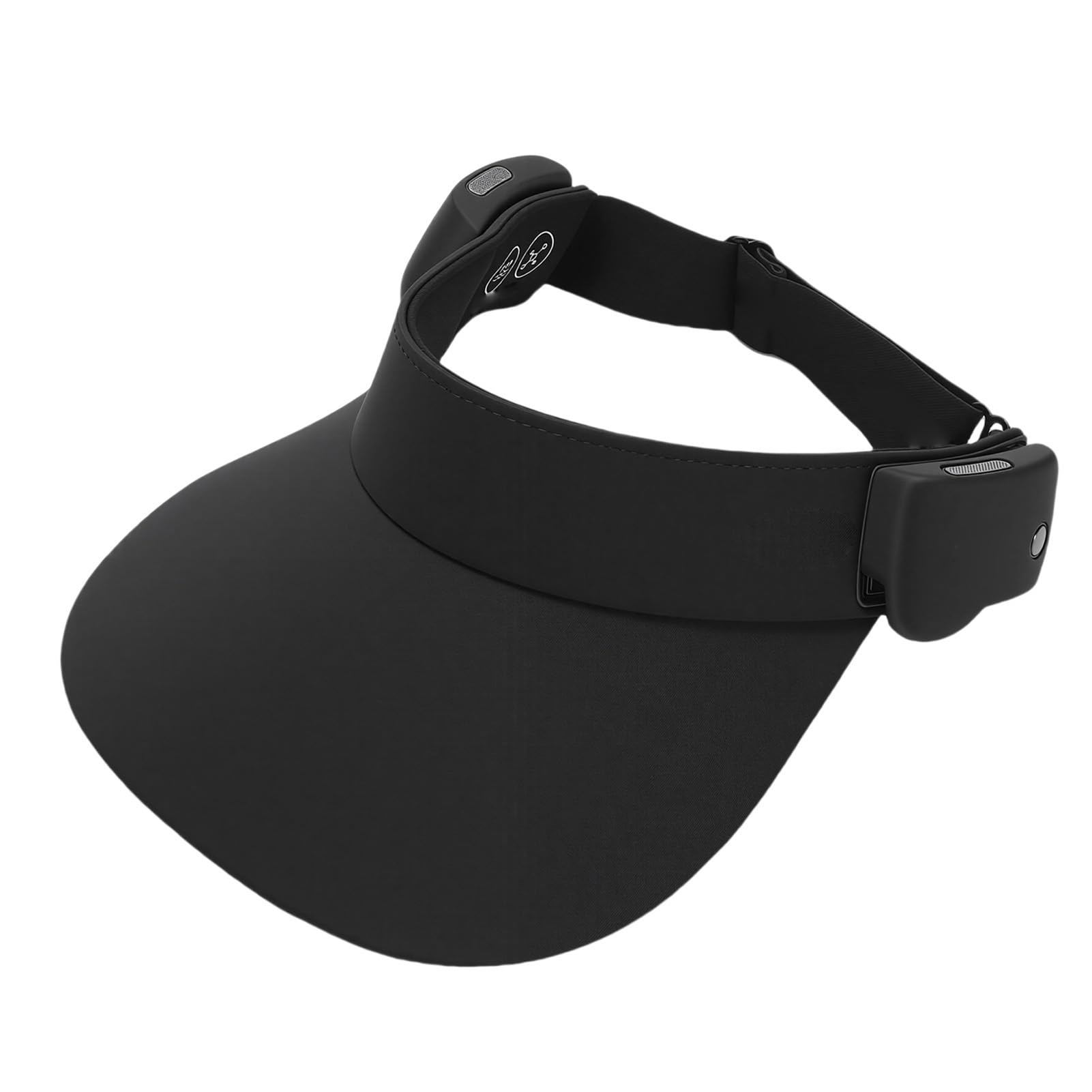 Denash Sonnenhut mit Bluetooth-Lautsprecher, Offener Tragbarer Bluetooth 5.4-Lautsprecher mit Magnetisch Abnehmbarem Design, Verstellbare Kopfbedeckung für Laufen, Wandern