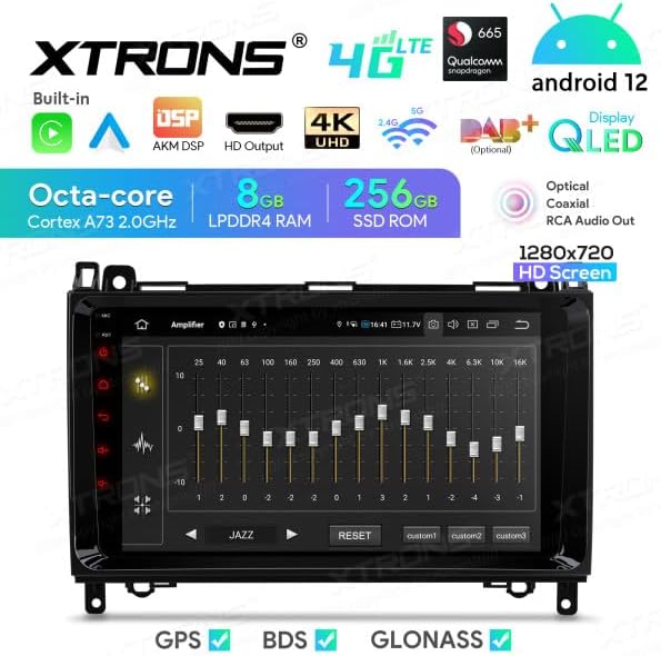 XTRONS IQP92M245P Autoradio equalizer settings screen