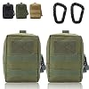Tactical Bag MOLLE EDC Bag Compact Waterproof Utility Gadget Hanging Waist Bag Saddle Bag for Camping Hiking Outdoor Sports, 2s-green,