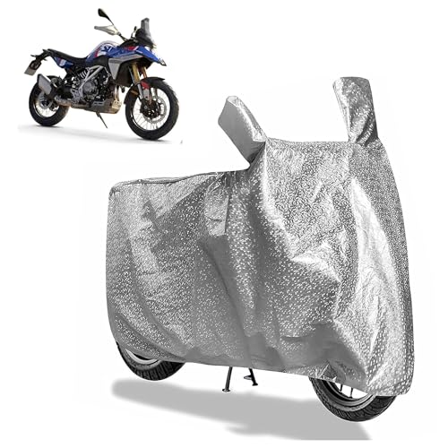 Sulfar Bike Cover for BMW Motorrad F 450 GS (India) (Adventure) | Waterproof, Dustproof & UV Protected | All Weather Two Wheeler Cover (Silver) New 20