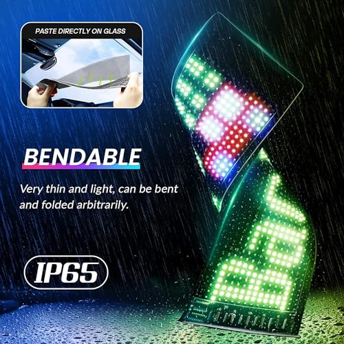 Señal LED para automóvil programable con bluetooth que evita avisos invisibles 5