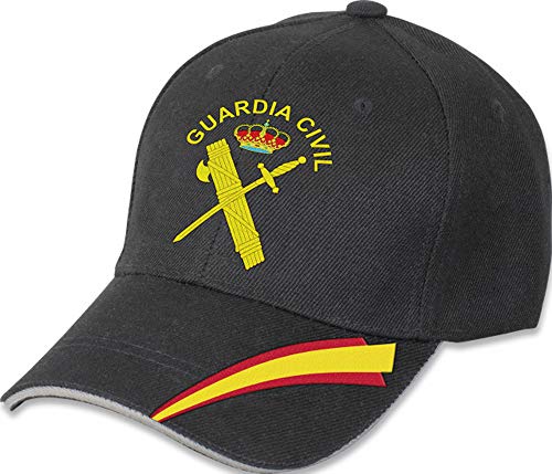 Tiendas LGP- Barbaric- Gorra Bordada Guardia Civil, Talla única. con Presilla de...