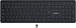 Teclado Sem Fio Intelbras com Clique Silencioso TSI50 Preto