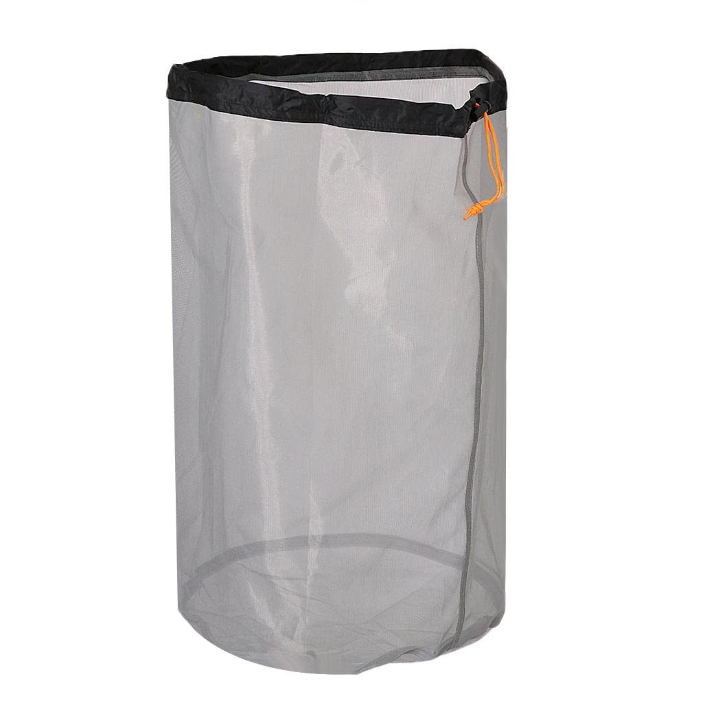Sharplace (2 Packung) Ultra- Stuff Sack Aufbewahrungsbeutel Für Camping Mesh Bag Sport Netzbeutel - Schwarz, XXL