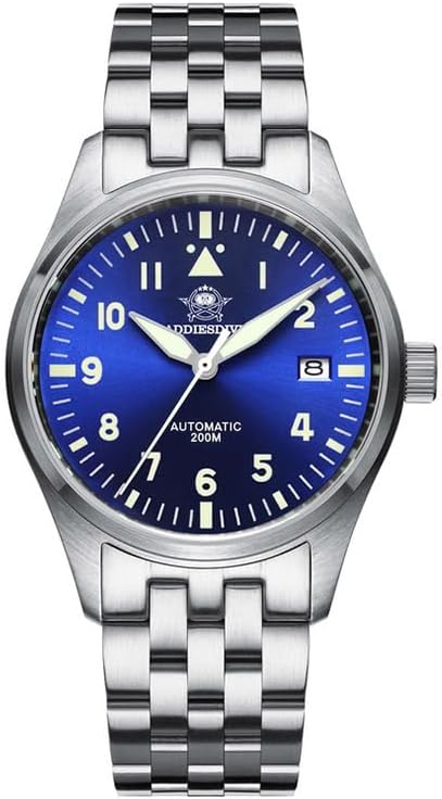 Automatic Watches for Men Stainless Steel Diver 200 M Luminescent Analog Business Casual Dress Watch Men