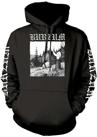 Burzum Mens Filosofem 2 Hooded Sweatshirt Black