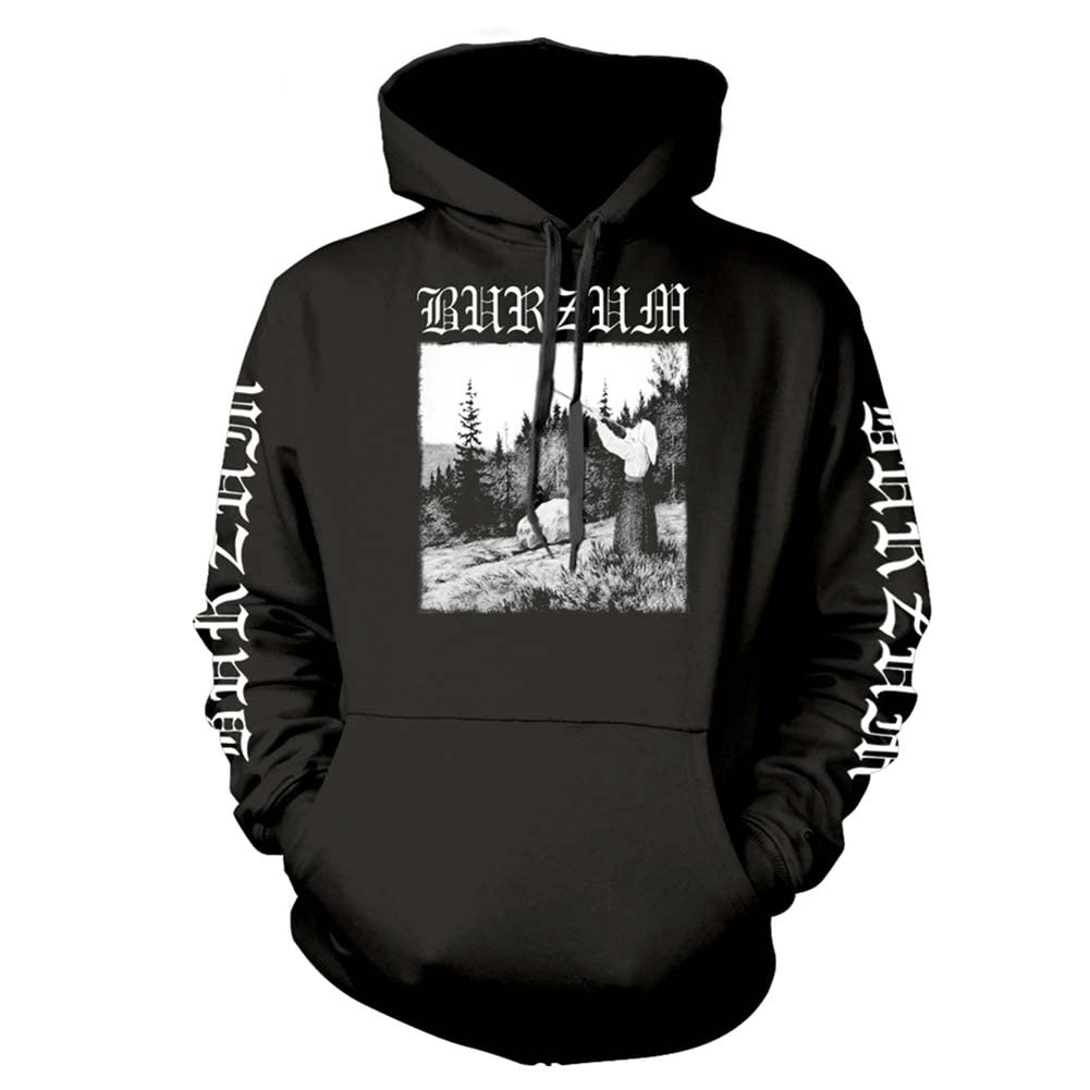Burzum Felpa Da Uomo Filosofem 2 Con Cappuccio Nero, Nero, Small-image