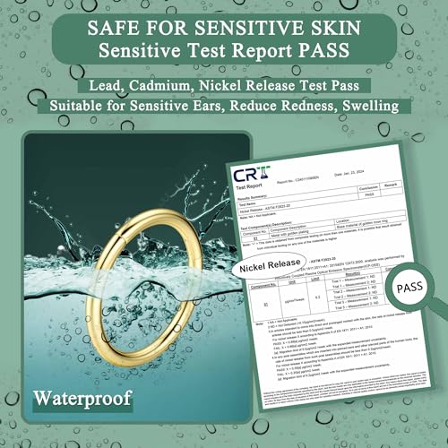 Jstyle 5Pcs 316L Surgical Steel Septum Rings Nose Rings Hoop 16G 18G 20G Hinged Clicker Hoop Nose Rings for Women Men Cartilage Hoop Earring Lip Helix Rook Tragus Conch Septum Nose Piercing Jewelry2