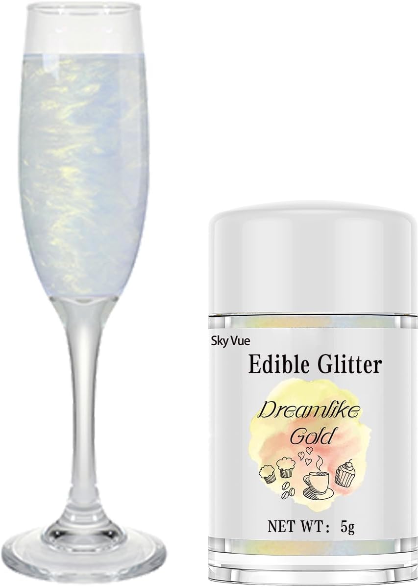 SkyVue Edible Glitter Shimmer for Drinks 5g Edible Luster