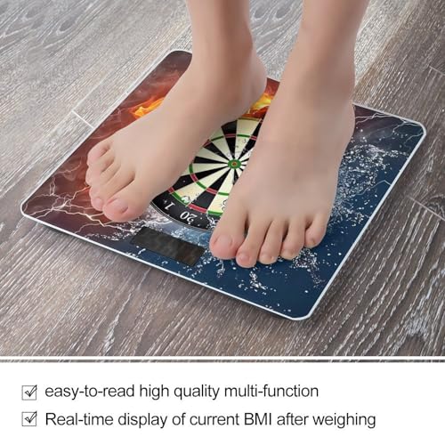 Báscula digital para baño con vidrio templado y pantalla LCD miniatura 5