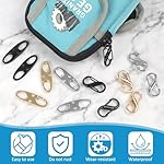 Phinus Lock Combo, Total 21PCS Clips Anti-Theft, Locks Anti-Theft for Luggage, Clothing, Backpacks, Boots, Purses, Travel Outdoor Sports(Black, Silver, Gold) - Image 5