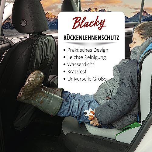 Rückenlehnenschutz Walser Blacky für Autositz, robust und universell